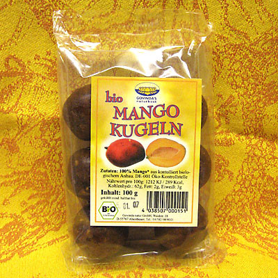 Mango-Bällchen in Bio-Qualität